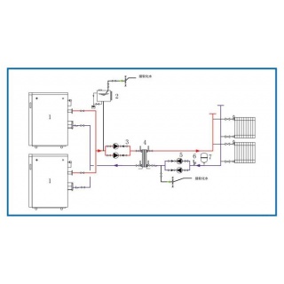 多臺燃氣鍋爐聯控的采暖循環(huán)系統